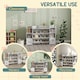 image 6 of AIYAPLAY Kids Bookshelf and Toy Storage Organiser with 8 Removable Storage Bins, Toy Organisers with Bookshelf for Playroom, Nursery, Kids Room, White