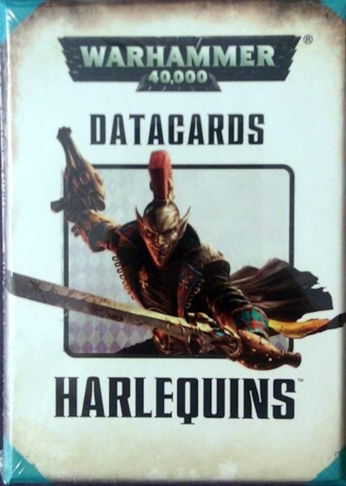 image 1 of Games Workshop Warhammer 40,000 Datacards: Harlequins