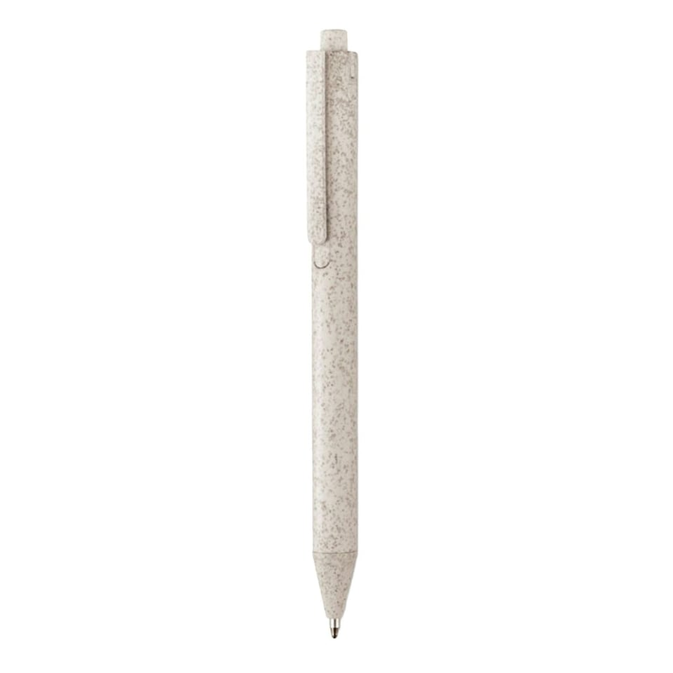 image 1 of MidOcean Pecas Wheat Straw Ballpoint Pen - Beige - 14cm x 1cm