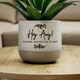 image 2 of Personalised Botanical Flecked Plant Pot