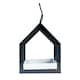 image 2 of Homescapes Hanging Black Metal Bird Table with Chain