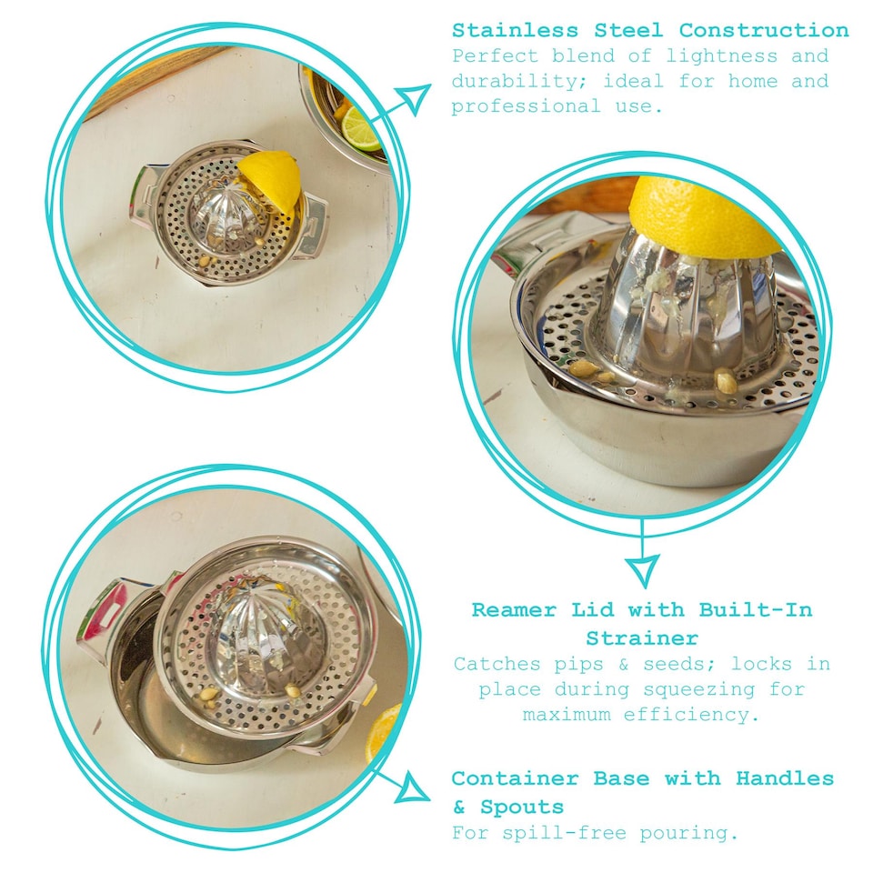 image 1 of Argon Tableware Stainless Steel Manual Juicer