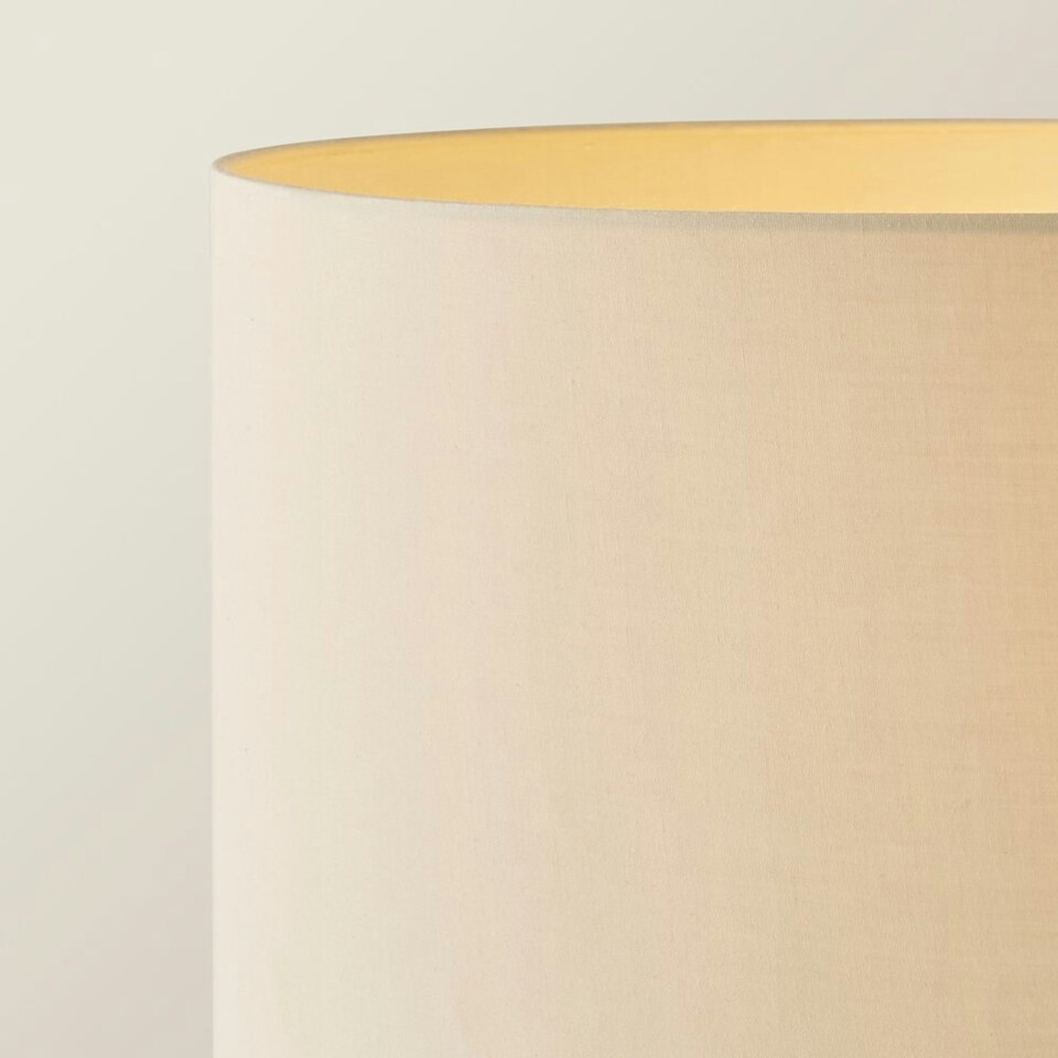 image 1 of ValueLights Morrigan Natural Shade Grey Wood Tripod Floor Lamp | Cream