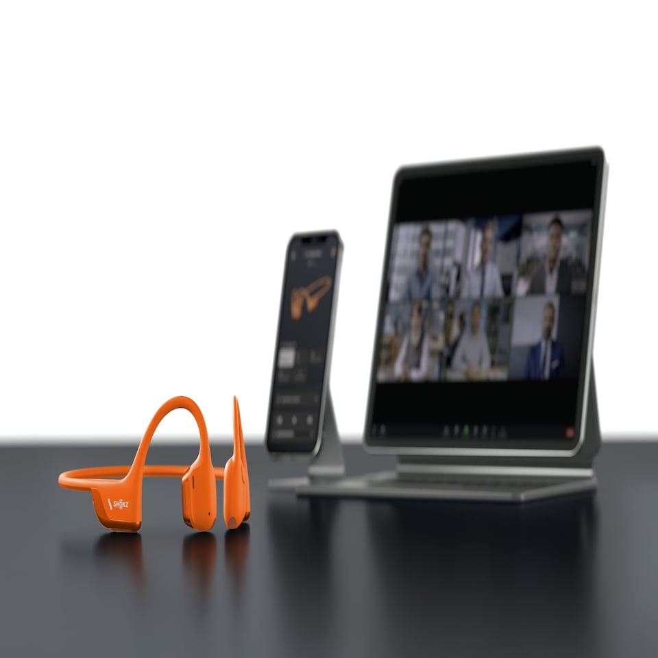 image 1 of SHOKZ OPENRUN PRO 2 ORANGE HEADPHONES