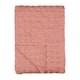 image 2 of Wylder Walton Waffle Fringed Throw | Pink | Rose | 1
