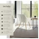 image 2 of Dining Chair Marilyn - corduroy look, upholstered, armchair, continuous backrest - Set of 6 Cream | Cream/Gold