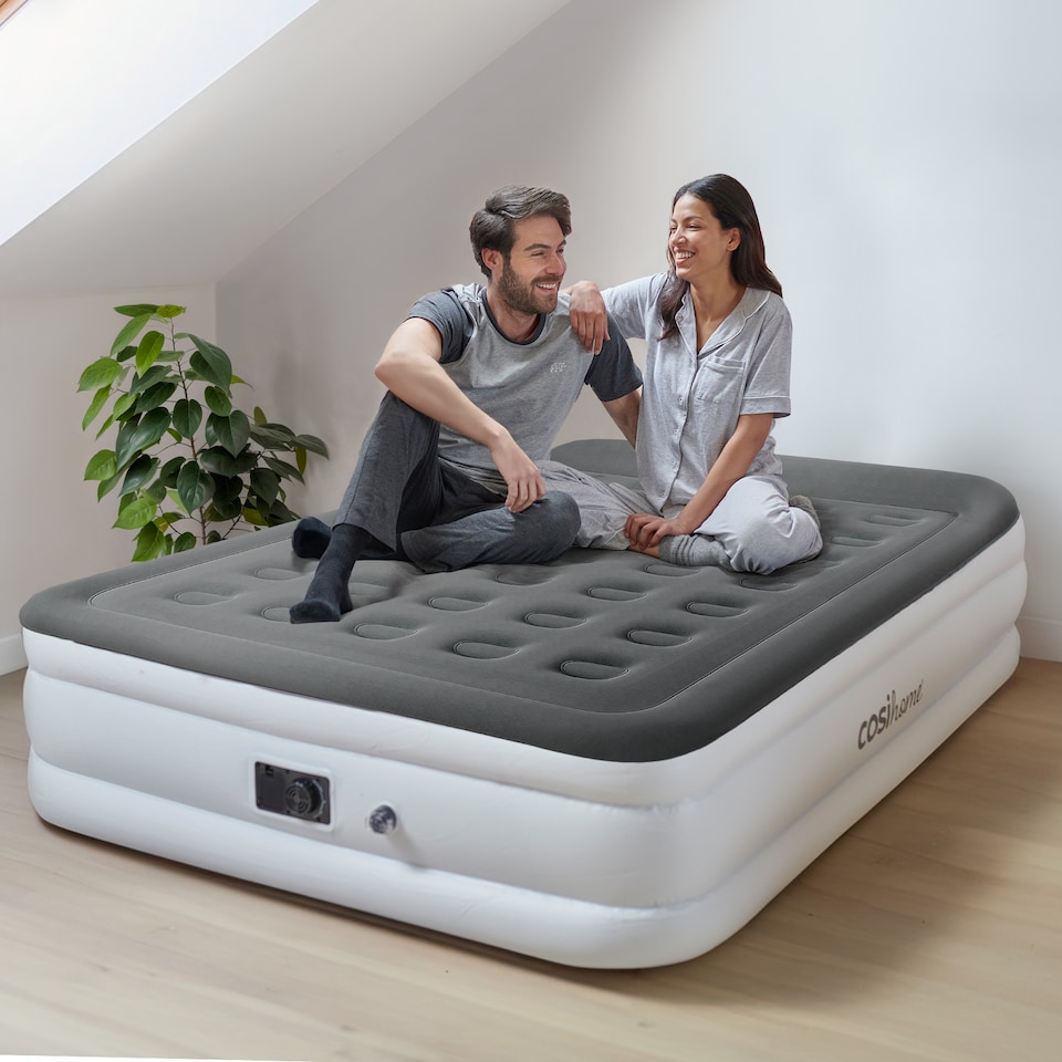 image 1 of Cosi Home King Size Air Bed Built-in Electric Pump and Pillow