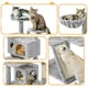 image 4 of Yaheetech 146 cm Multilevel Indoor Cat Tree Tower for Kittens Light Grey