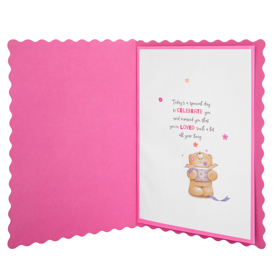 image 1 of Hallmark Birthday Card For Daughter - Cute Forever Friends With Flower Design