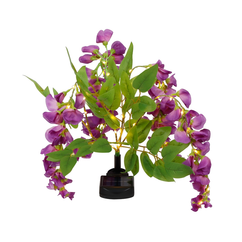 image 1 of Gardenwize Solar Wisteria Lights with 10 Warm LED's