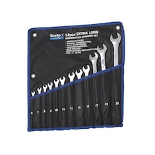 Bluespot Tools Extra Long Combination Spanner Set, 12 Piece - Multi Colour - One Size