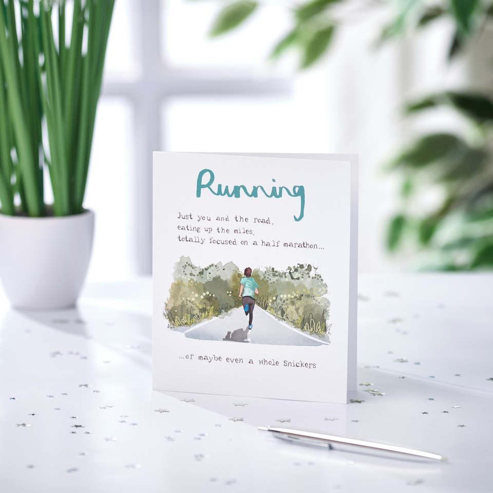 image 1 of Humour Birthday Card - Running