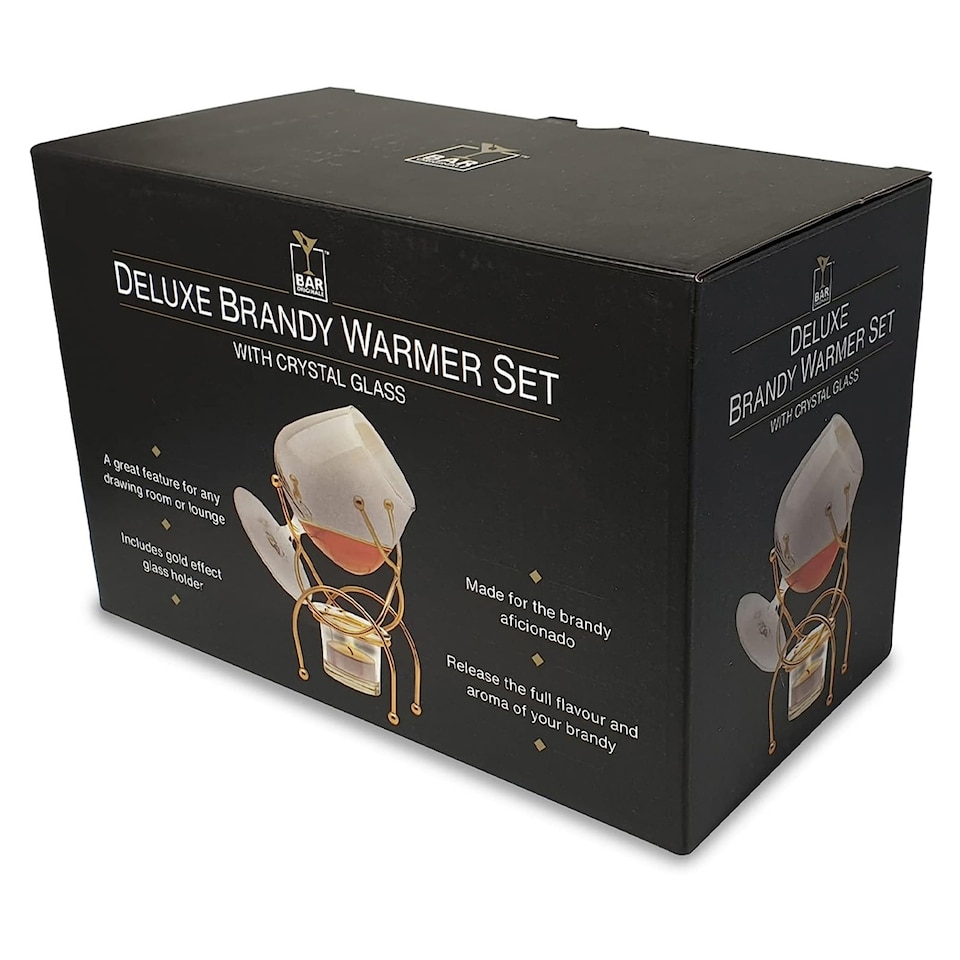 image 1 of Bar Orignale Brandy Warmer Set Deluxe Gold
