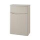 image 1 of Bathroom Back to Wall WC Toilet Unit 500mm Wide - Cashmere- (Arch) | Grey | Grey | 1