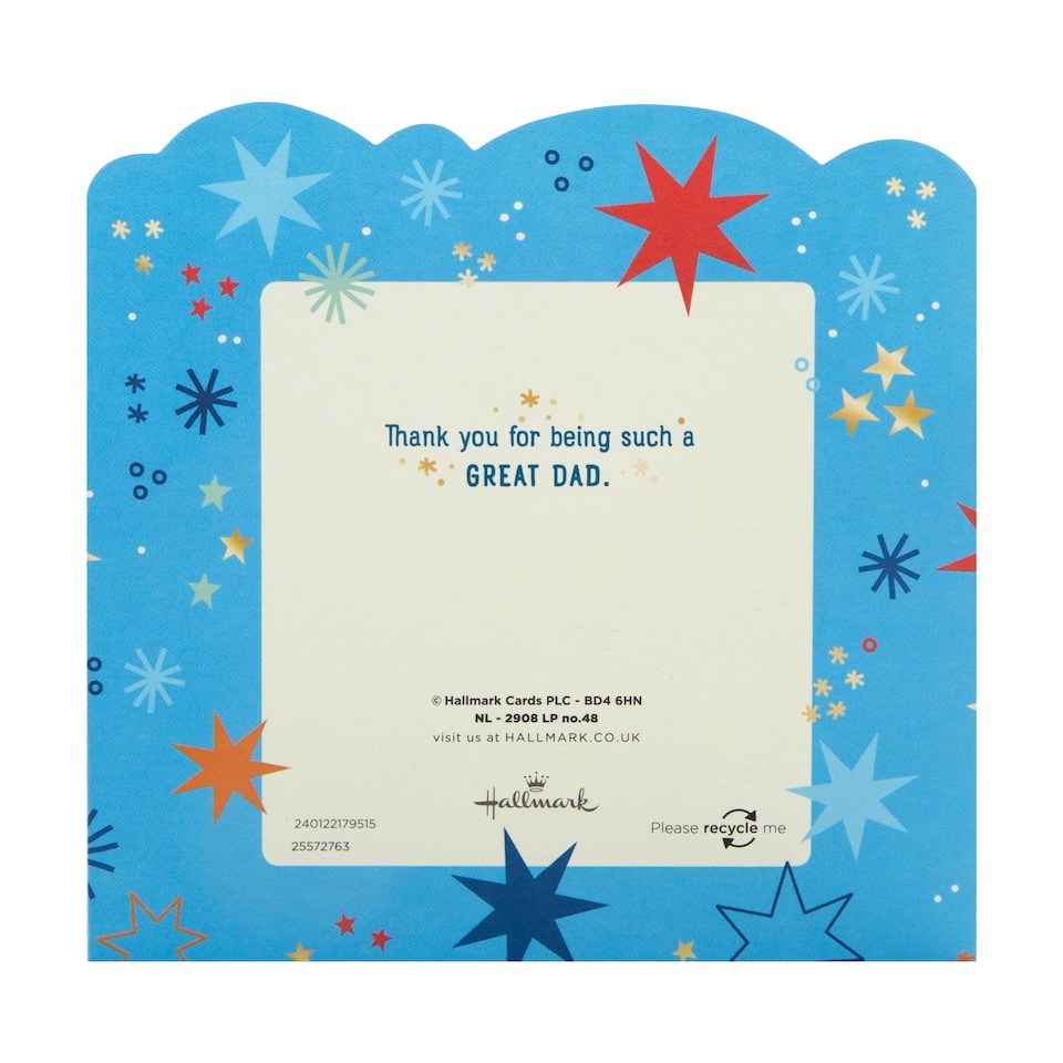 image 1 of Hallmark Father's Day Card For Dad - 3D Pop-Up Stars Design