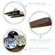 image 2 of Nicola Spring Wooden Door Stops - Black Flower - Pack of 3