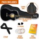 image 10 of 3rd Avenue Full Size Cutaway Electro Acoustic Guitar Pack Blue