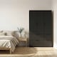 image 2 of FUJI 3 Door 4 Drawer Wardrobe | Black | Black & Black | 117 x 55 x 8.5 | 1