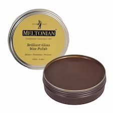 Meltonian Brilliant Gloss Wax Polish - High Gloss Durable Protection 100ml | Brown | Medium Brown