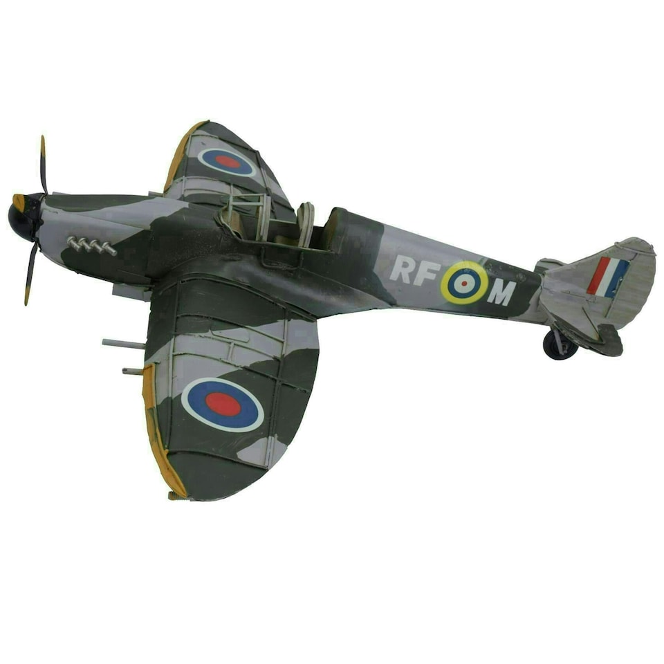 image 1 of Quality Historical Metal Vintage Fighter Plane Metal Model Replica Ornament Gift