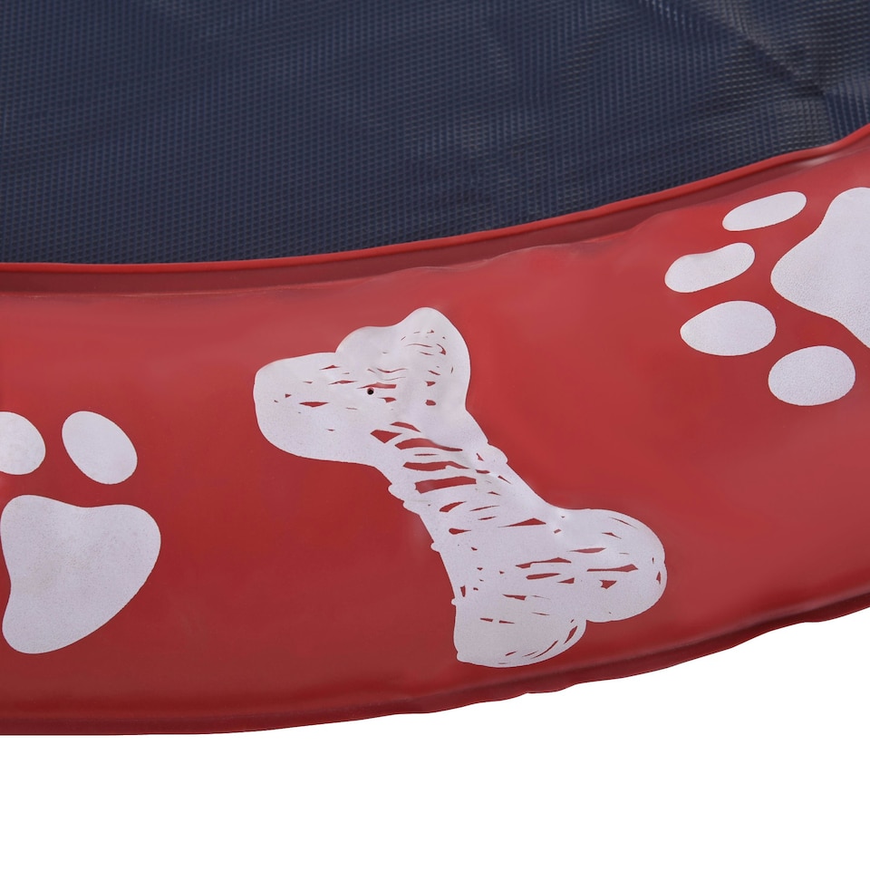 image 1 of PawHut 150cm Splash Pad Sprinkler for Pets Dog Bath Pool Non-slip Outdoor Red