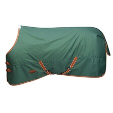 Weatherbeeta Comfitec Tyro Standard-Neck Midweight Horse Turnout Rug - Green/Burnt Orange/White - 4´