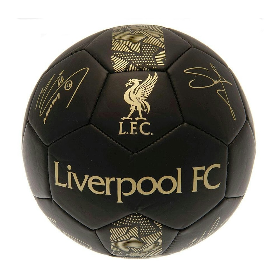 image 1 of Liverpool FC Phantom Signature Football - Matt Black/Gold - 1