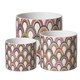 image 2 of Ceramic Indoor Rainbow Print Plant Pot - H10.5cm
