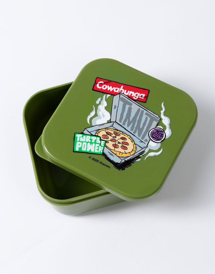 image 1 of Teenage Mutant Ninja Turtles Green Lunch Bag, Lunch Box & Bottle Set | TMNT Character School Lunch Carrier | Zip-Up Design with Easy-Carry Handle | Cowabunga Cartoon Theme for Boys | Turtles Merch