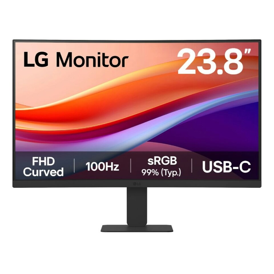 LG 24U421A 24" Curved Full HD 100Hz USB-C Monitor