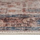 image 4 of KUKOON Blue Beige Traditional Floral Bordered Non Slip Washable Low Pile Rug 240cm x 330cm Multi