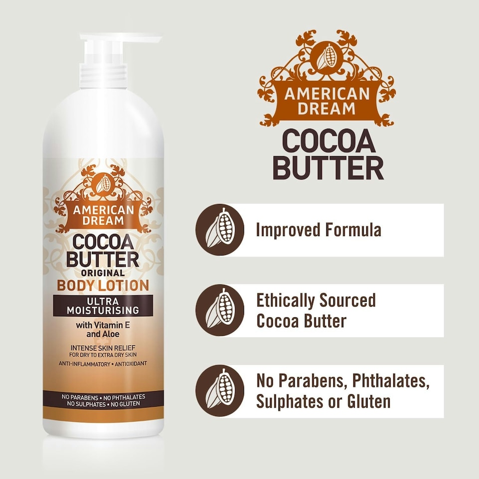 image 1 of American Dream Cocoa Butter Original Ultra Moisturising Body Lotion | Cream