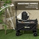 image 8 of Outsunny 41L Festival Trolley, 60kg Heavy Duty Folding Trolley Cart, Black
