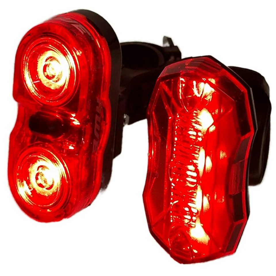 image 1 of AWE AweTwin Red LED Rear Bike Light Set 2 x 0.5W AAA Battery & 5 x Red (SMD) LEDs