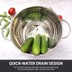 image 6 of Buckingham Hemisphere Colander / Strainer Stainless Steel 5 Litre / 27 cm