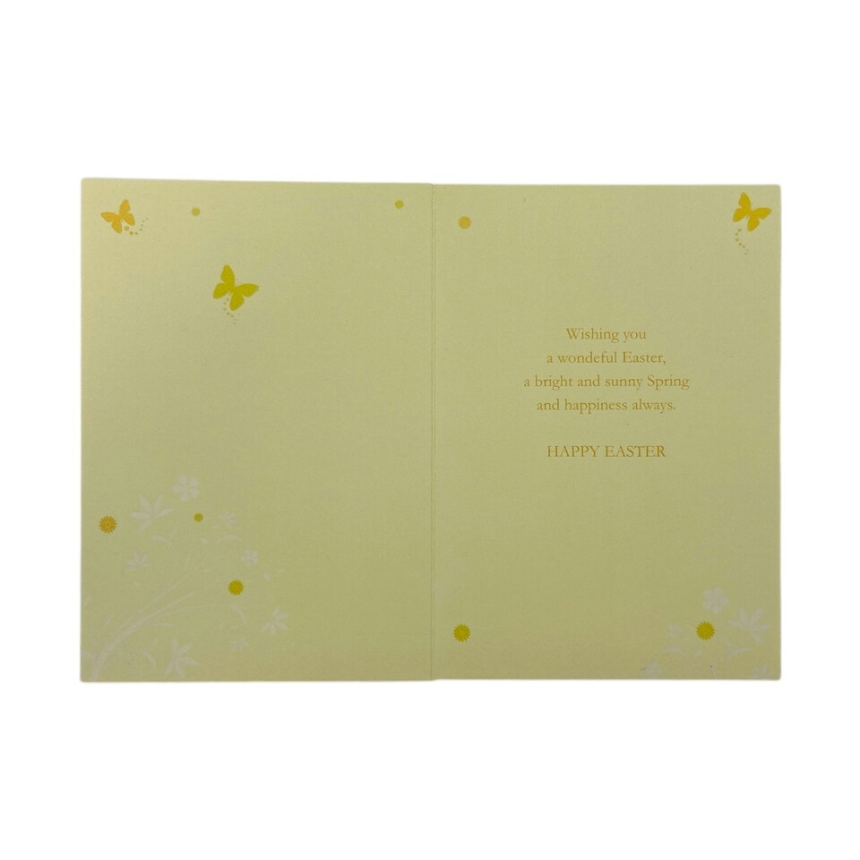 image 1 of For Goddaughter Spring Daffodils and Butterflies Design Easter Card