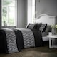 image 1 of Rouen Duvet Cover Set Black Superking