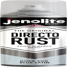 Jenolite Directorust All-in-One Multi-Surface Paint - Duck Egg Blue Satin - 400ml Spray Can - 3-Pack