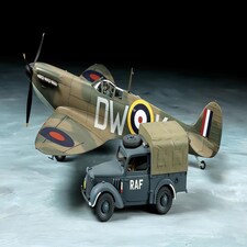 Tamiya British Spitfire Mk.I & Light Utility Car 10HP Set (1:48)