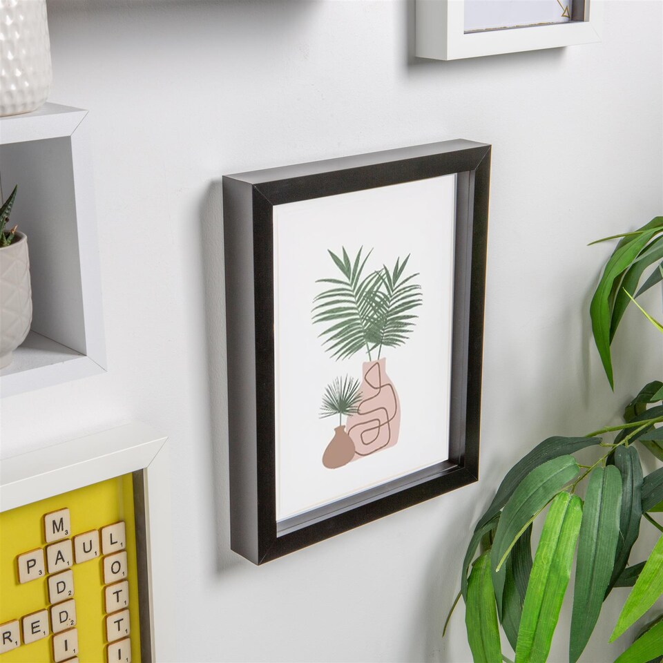 image 1 of Nicola Spring 3D Box Photo Frame - 8 x 10" - Black