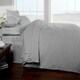 image 5 of Pure Cotton Flat Sheet 200 Thread Count Percale | Silver | King