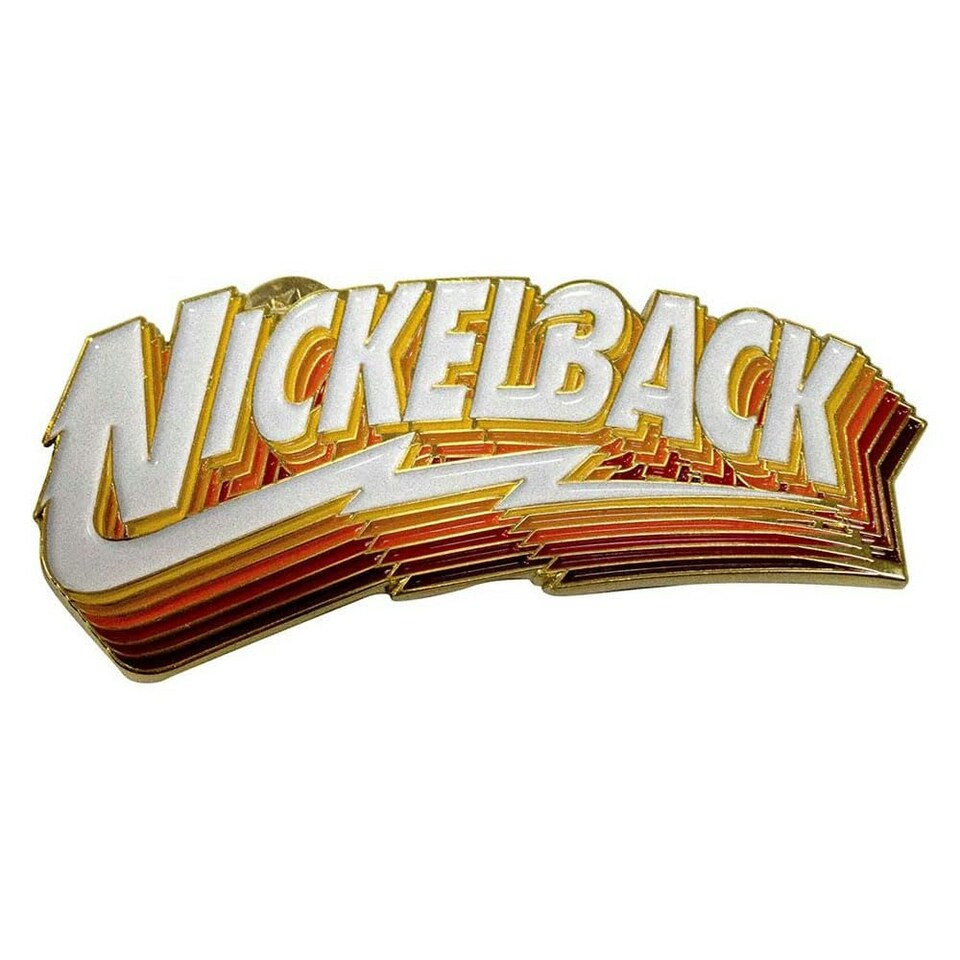 Nickelback Pin Badge: Gradient Shadows Logo - Accessories N/A