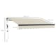 image 7 of Outsunny Electric Retractable Awning w/ Aluminium Frame Beige Cream | Beige