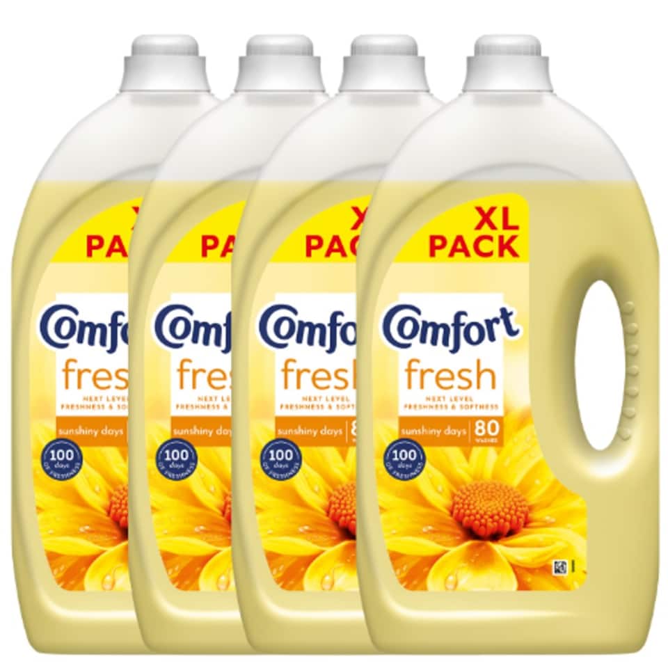 image 1 of Comfort Fabric Conditioner Sunshiny Days 2.4L 80 Washes | Yellow | 1 - Yellow | 160 Washes | 2