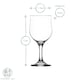 image 3 of LAV Nevakar Red Wine Glasses  - 320ml - Clear - Pack of 6