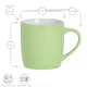 image 3 of Argon Tableware Coloured Coffee Mugs - 350ml - Green - Pack of 6 | Green | Green | 6