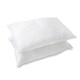image 3 of Microfibre Soft Pillow Pair Hollowfibre Filling Soft Non Allergenic Cover White