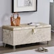 image 8 of Vida Designs Valencia Storage Ottoman Bedroom Hallway Chest Bench, Crushed Velvet Champagne | Yellow | Champagne