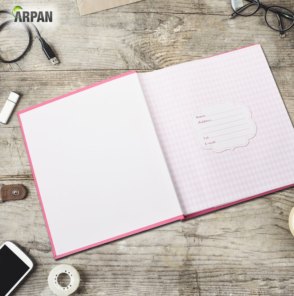image 1 of 5"x7" Slip In Memo Bookbound Photo Album for 120 Photos – Hardcover Picture Album with Writing Space