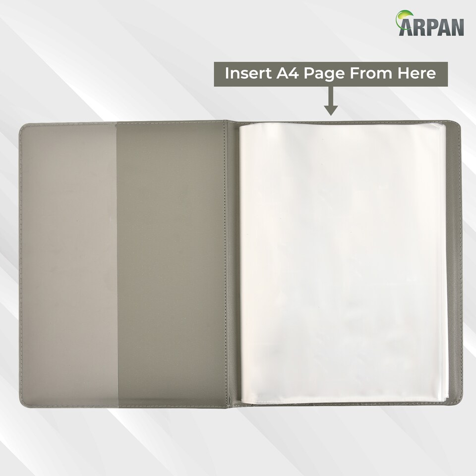 image 1 of A4 Professional Display Book with 24 Pockets 48 Sides – Portfolio Folder A4 for Certificates & Documents – Presentation Folder, Professional Portfolio for Office, School & Interviews